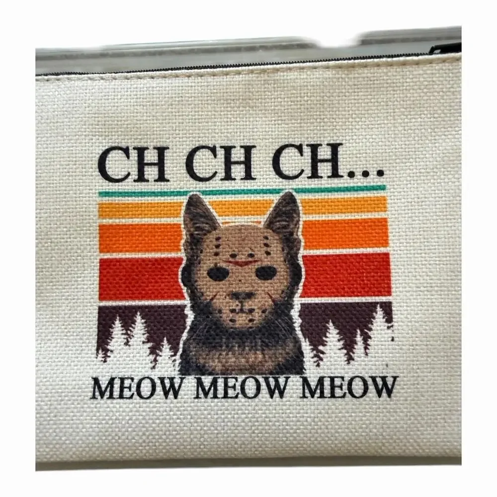 Funny Makeup Bag Bundle Teacher Dog Cat Gift Pouches Mixed Designs Lot